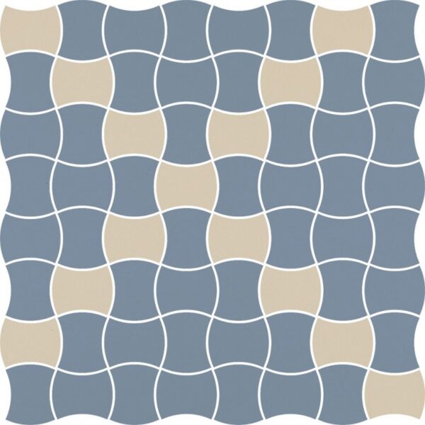 Dlažba Modernizm Blue mozaika mix 30,86×30,86