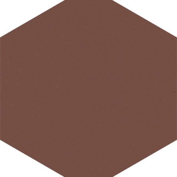 Dlažba Modernizm Brown hexagon 19,8×17,1