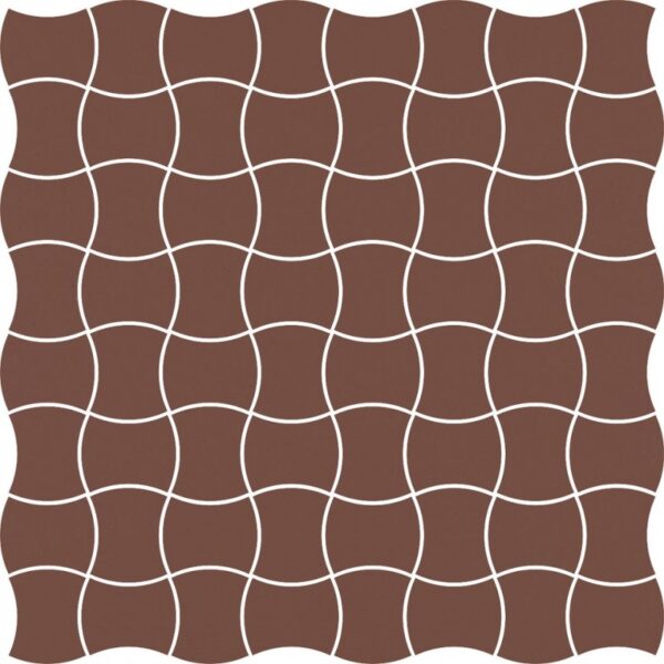 Dlažba Modernizm Brown mozaika 30,86×30,86