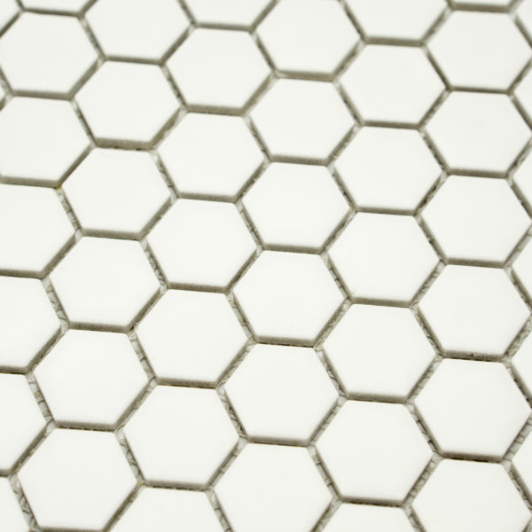 Mozaika Hexagon H HX 25 bílá 2,3×2,6 lesk