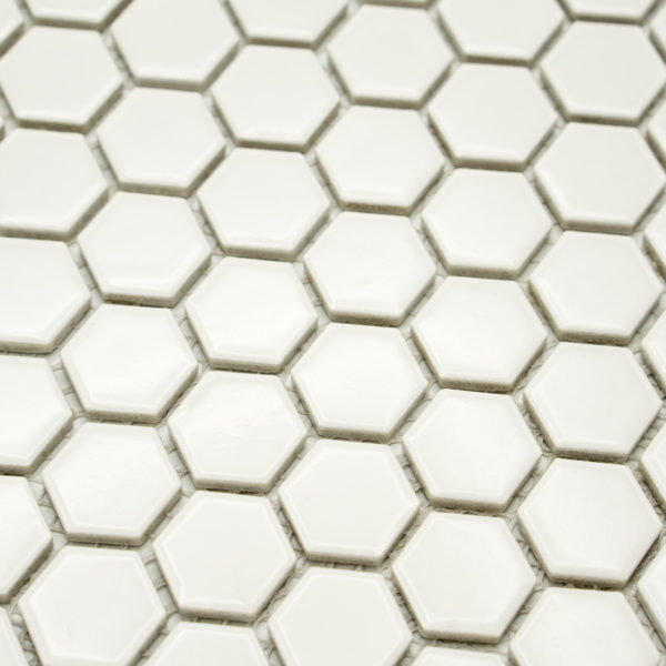 Mozaika Hexagon H HX 250 bílá 2,3×2,6 mat