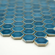 Mozaika Hexagon H HX 5437 tyrkysová 2,3×2,6 lesk_2