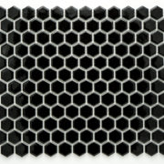 Mozaika Hexagon H HX 89 černá 2,3×2,6 lesk_3