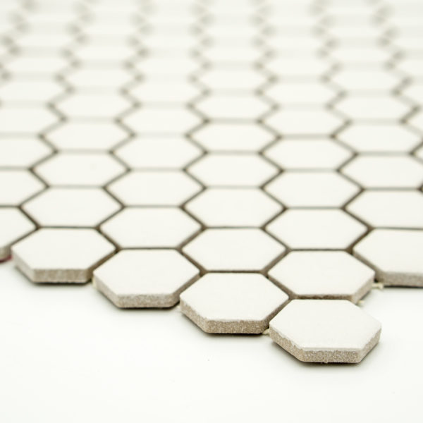 Mozaika Hexagon H HXA 21 bílá 2,3×2,6 mat protiskluz_2