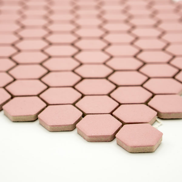Mozaika Hexagon H HXA 22 růžová 2,3×2,6 mat protiskluz_3
