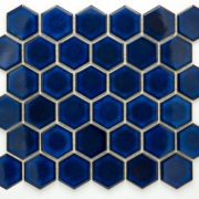 Mozaika Hexagon H HXL BL 10 kobaltová 5,1×5,9 lesk_3