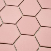 Keramická glazovaná mozaika hexagon růžová_2
