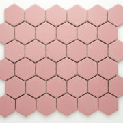 Keramická glazovaná mozaika hexagon růžová_3