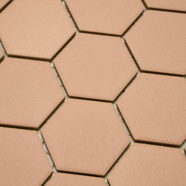 Keramická glazovaná mozaika hexagon okrová_2