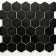 Keramická glazovaná mozaika hexagon černá_3
