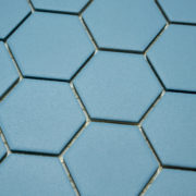 Keramická glazovaná mozaika hexagon modrá_2